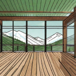 A variety of deck materials like wood planks