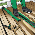 Various draper trex decking materials being installed on a residential deck